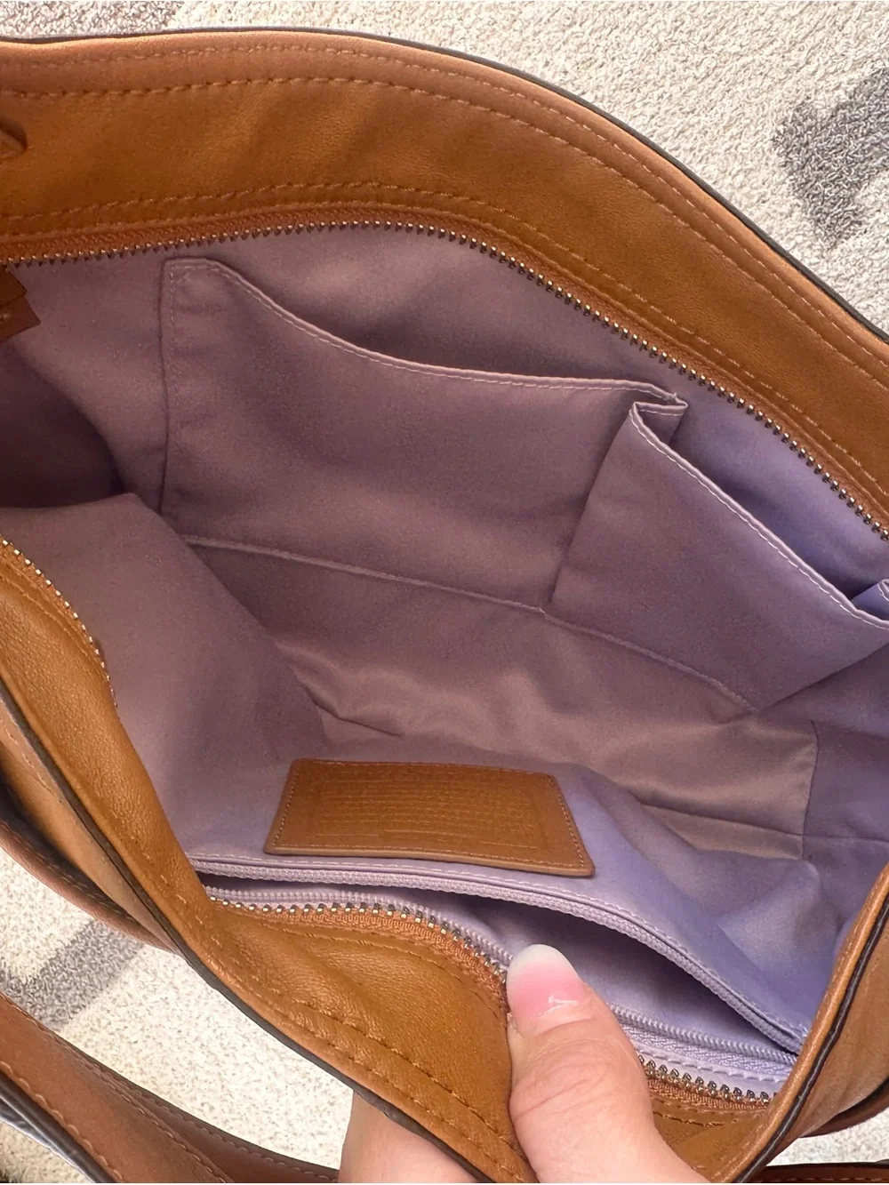 Coach Saddle Brown Leather Shoulder Hobo